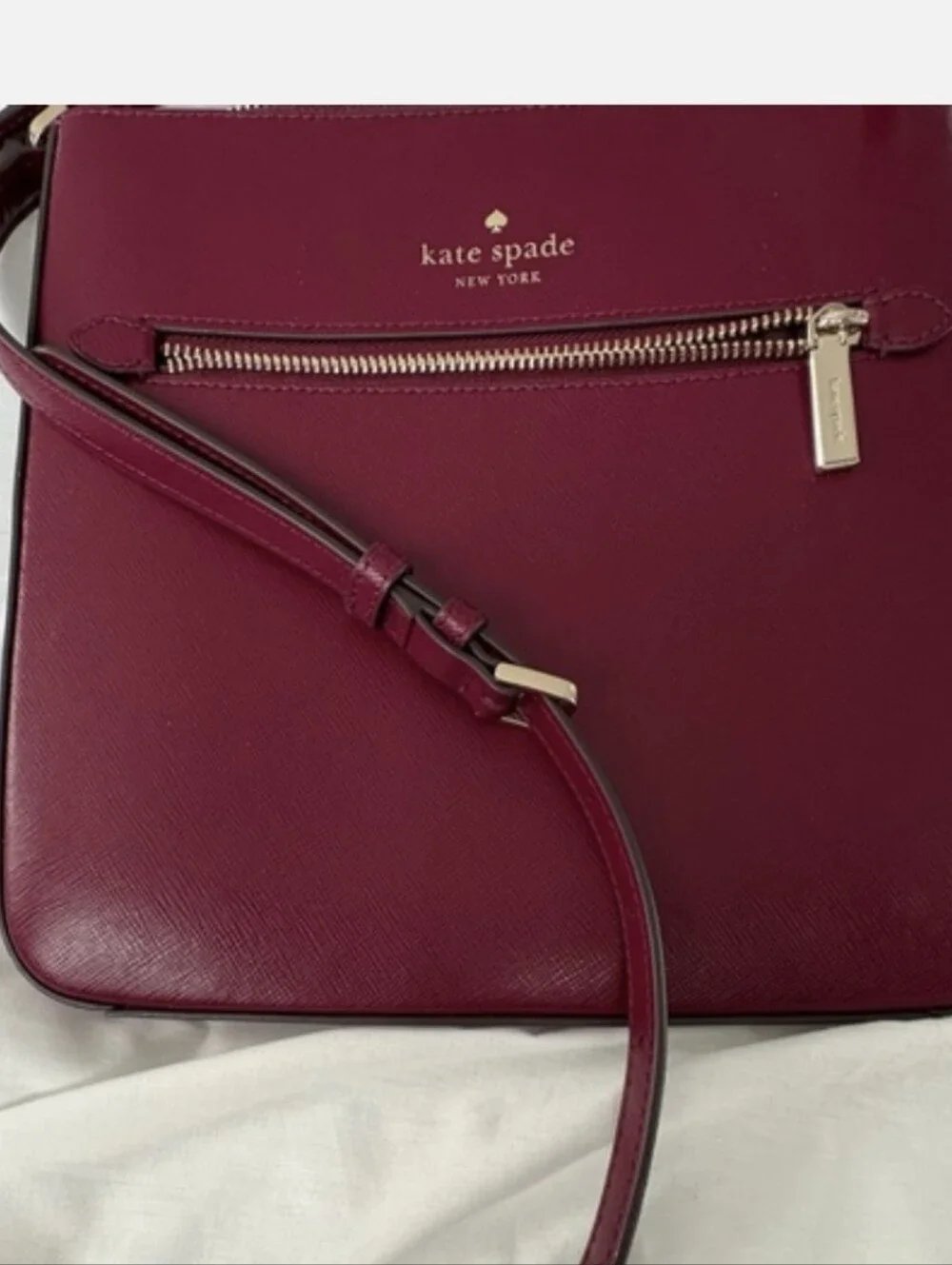 Kate Sade New York Berry Leather Crossbody Bag